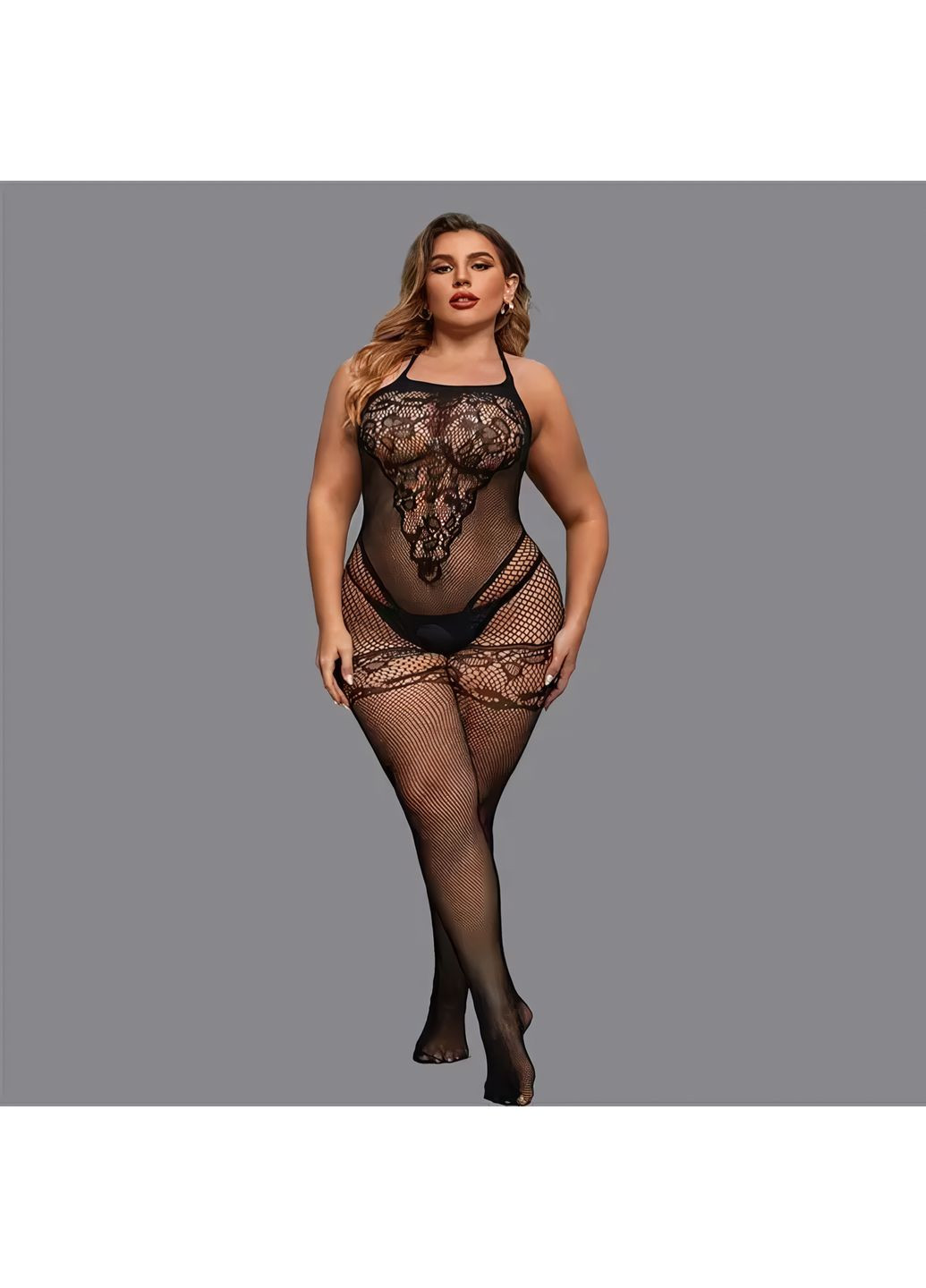 Спокусливий бодістокінг з відкритим доступом L-XXL No Brand (368892756)