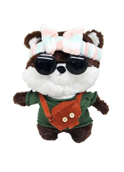 М'яка іграшка собачка коричнева для дітей з одягом та аксесуарами. ProDobro (367090297)