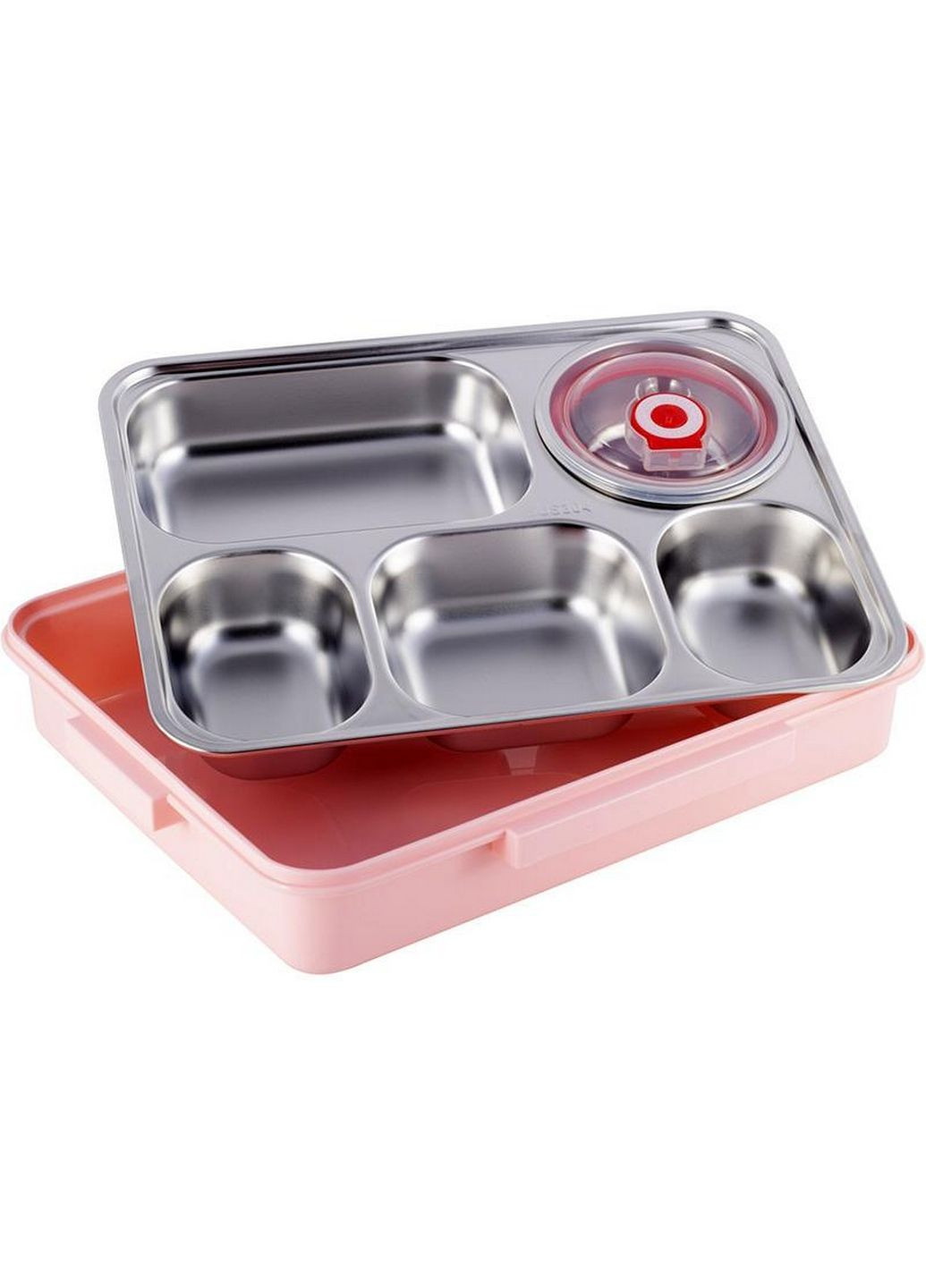 Ланч-бокс Snack на 5 секцій, пластик та нержавіюча сталь. 1000 мл Kamille (289367280)