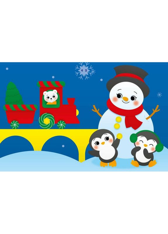 Набор для творчества "Аппликации наклейками Снеговичок" 1655006, 30 наклейок Ranok Creative (369788440)