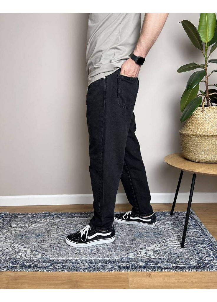 Оригінальні чоловічі джинси LOOSE FI Bershka (361246293)