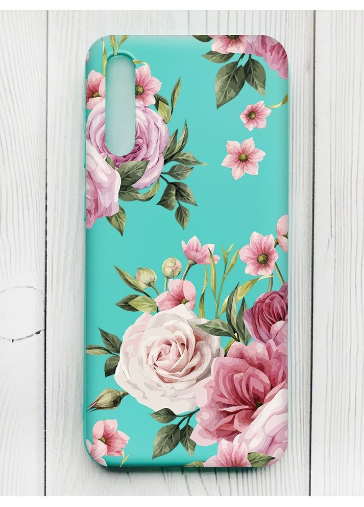 Матовый чехол на Samsung Galaxy A50 (2019) A505/A30s:: Розовые цветы (принт 287) Creative (360667423)