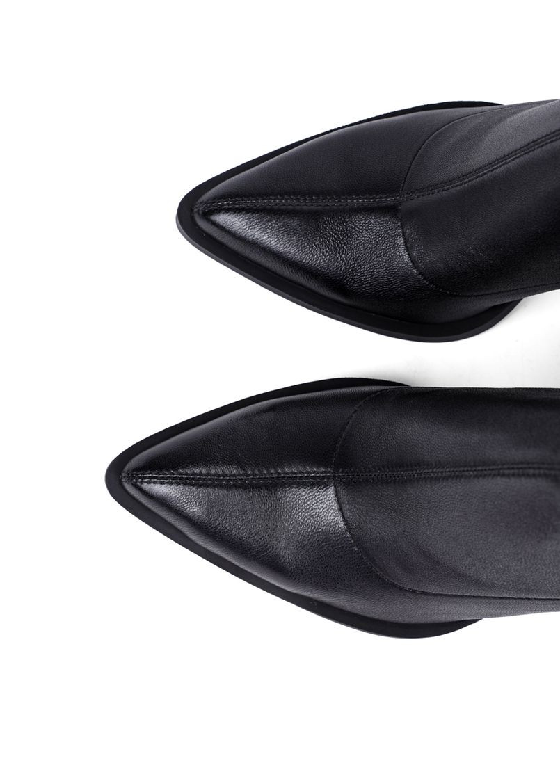 Осенние женские ботинки 2559-0601-1r черная кожа Attizzare