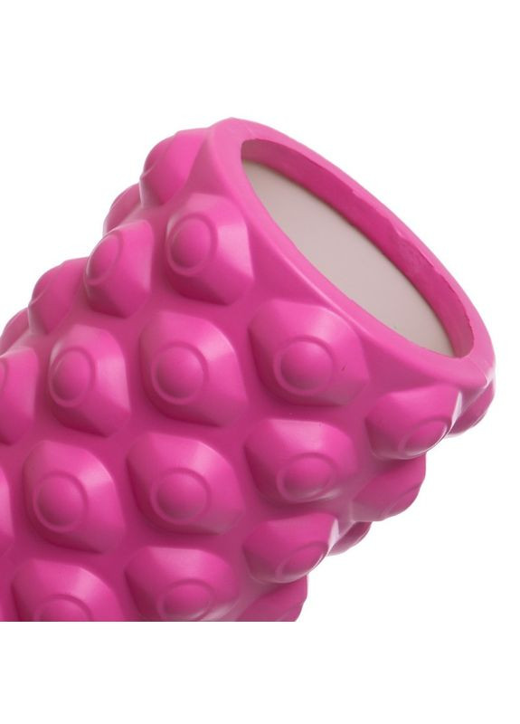 Роллер массажный цилиндр (ролик мфр) 45см Grid Bubble Roller EVA (d-14см, ) (FI-6672-BUBBLE_Розовый) SP-Sport (361438597)