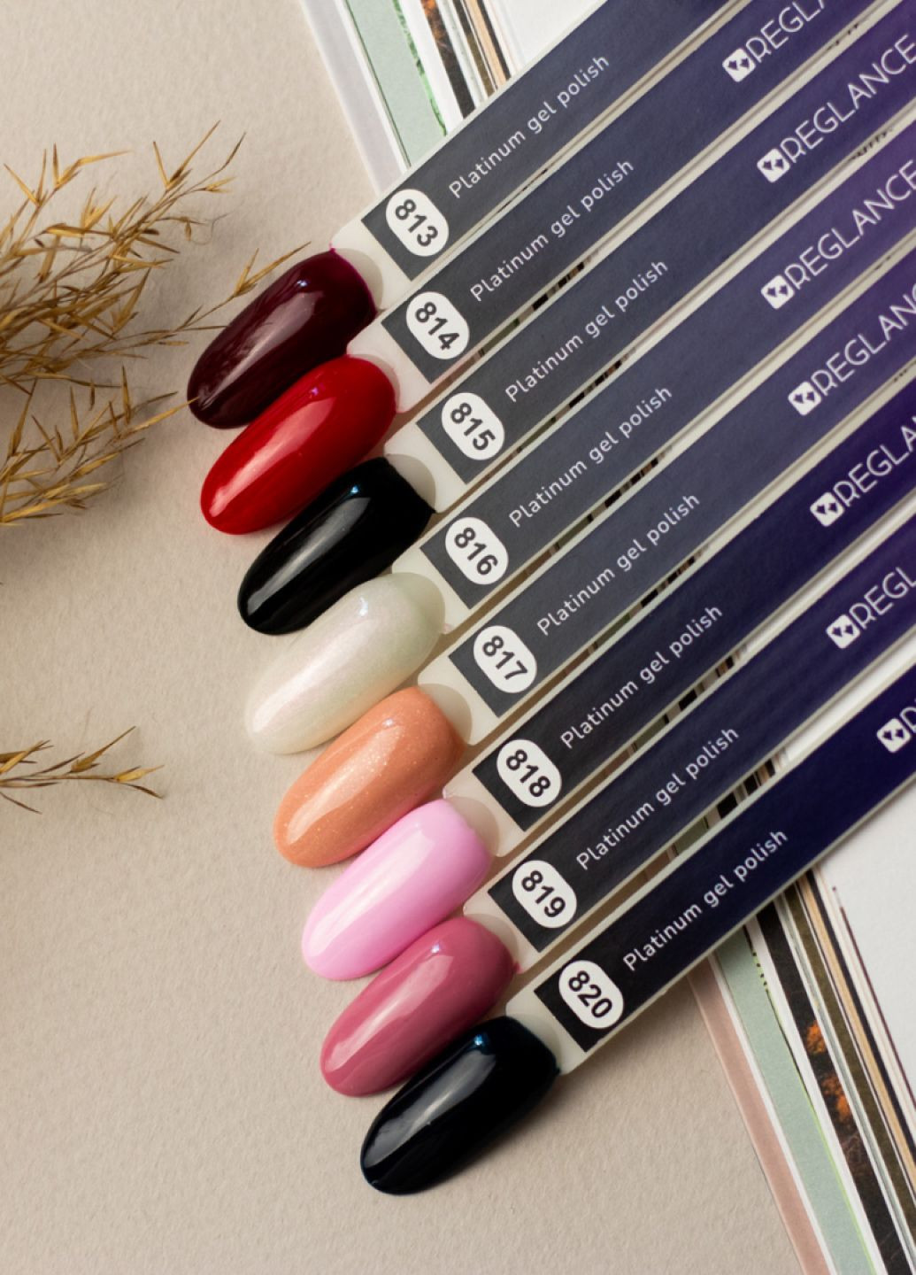 Перламутровий гель-лак для маникюру Platinum 816 “Heather”, 12 мл Reglance (303137106)