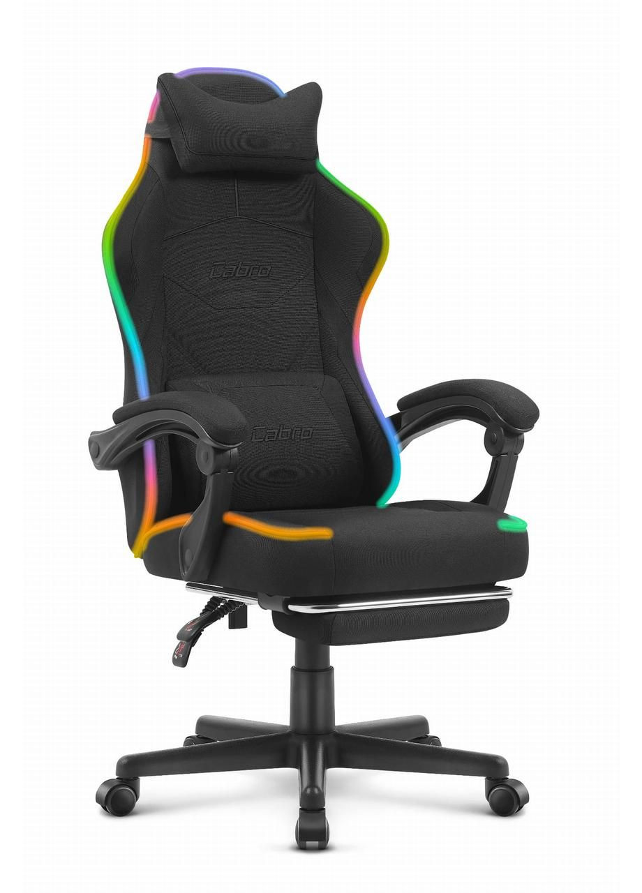 Крісло C502 LED Black тканина No Brand (361443803)