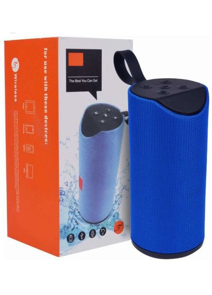 Портативная Bluetooth колонка 113 беспроводная переносная колонка с влагозащитой бумбокс Синяя TG (296925548)