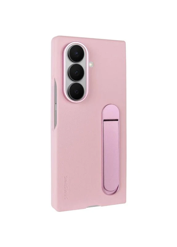 Чехол Leather Case с подставкой для Samsung Galaxy Z Fold7 искусственная кожа розовый No Brand (402066832)