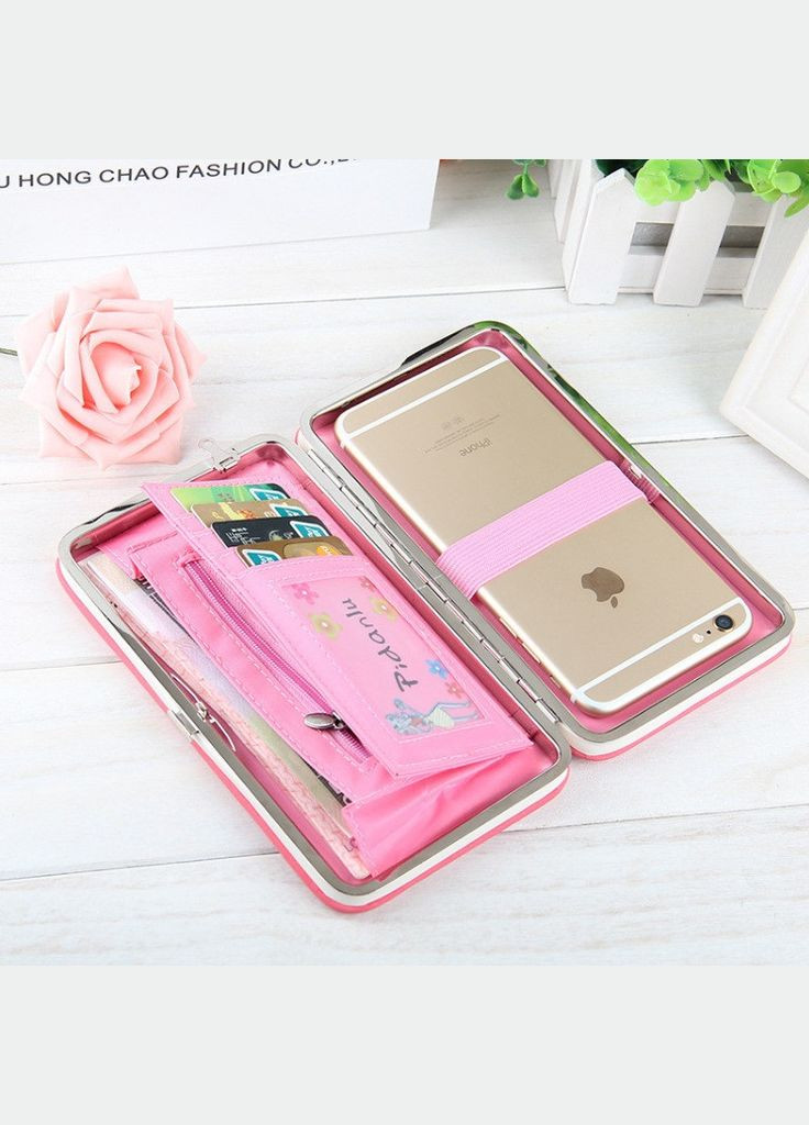 Модний жіночий клатч з персиковим бантиком.(BRT) Brettani (336552288)