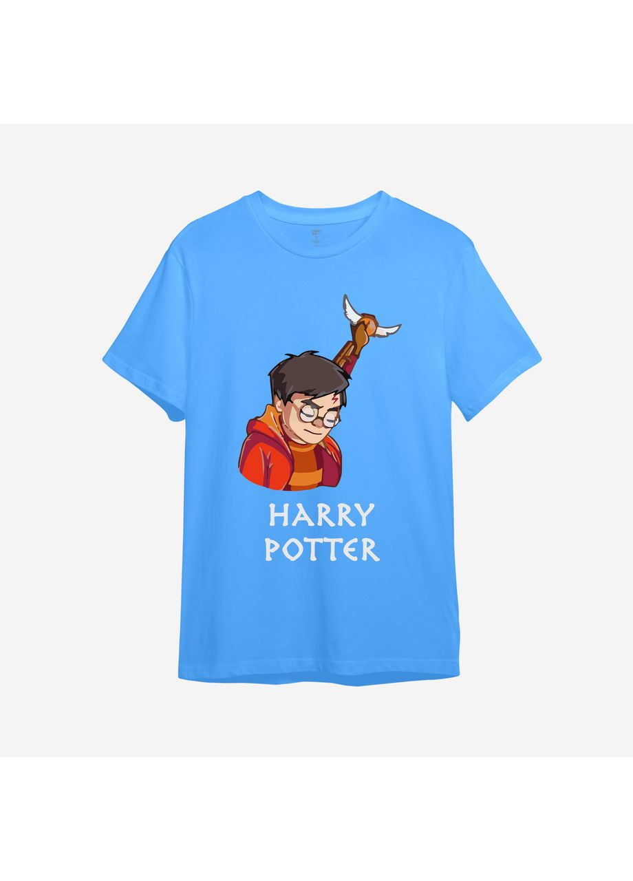 Голубая демисезонная детская футболка с принтом "harry potter". гарри поттер (10295538605) ТiШОТКА