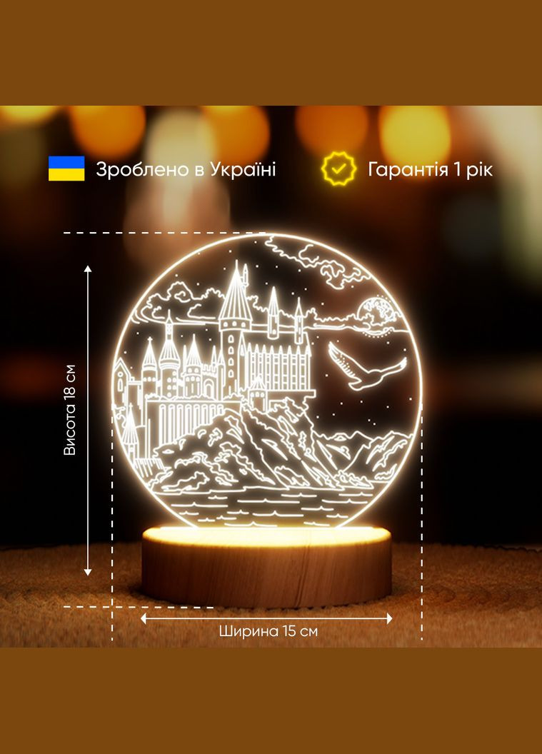 Світильник-нічник від USB "Замок на скелі" Lampic (308250508)