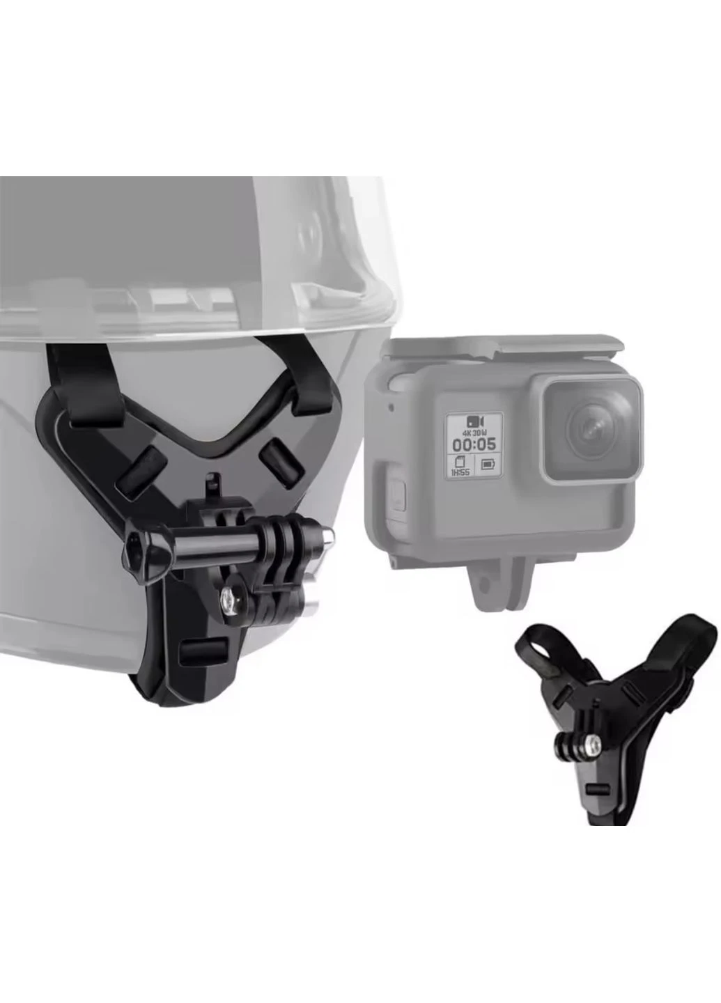 Кріплення для шолома мотоцикла під екшн-камеру GoPro SJCAM EKEN Axnen DJI Osmo Action Insta360 One R No Brand (388408260)