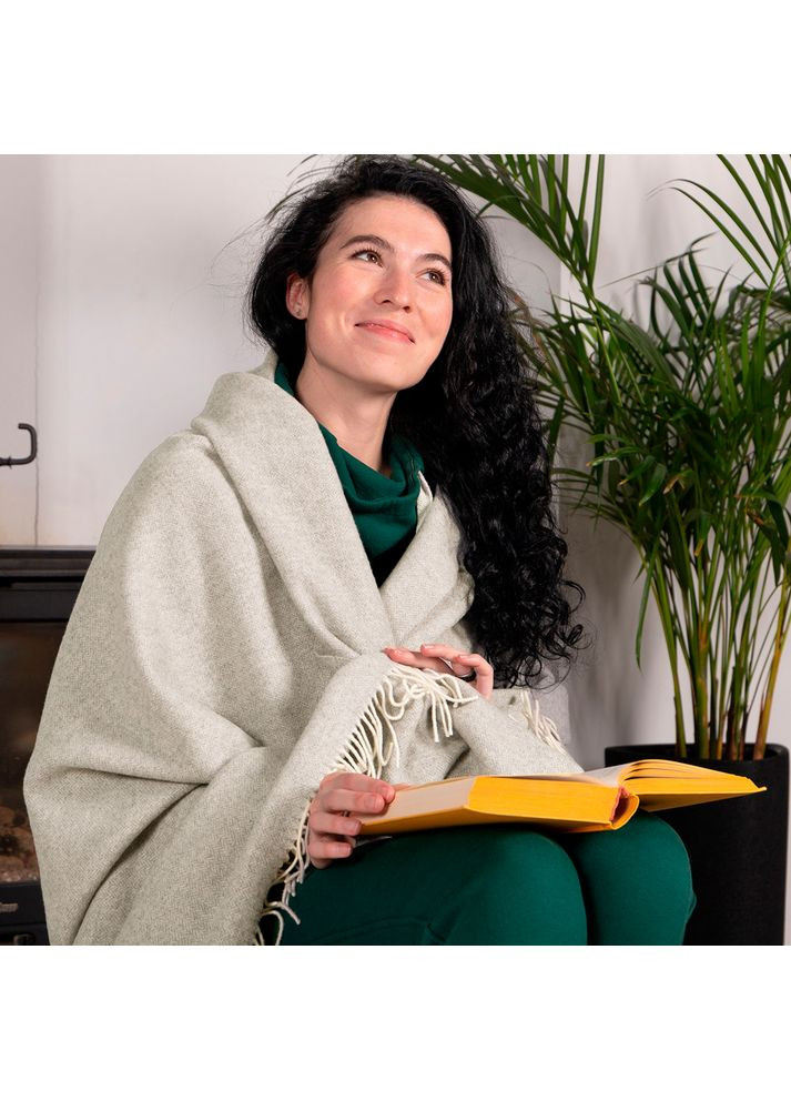 Плед 100% вовна Світло 140х200 см Love You (369621734)