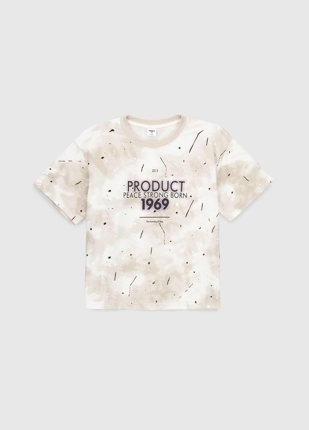 Бежева літня футболка з принтом для хлопчика 1300 134 см (2000990528056s) shop (2000990528056) Yekipeer