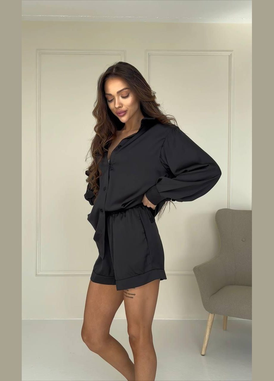 Костюм жіночий шовковий шорти та сорочка JUGO Atelier (293510666)