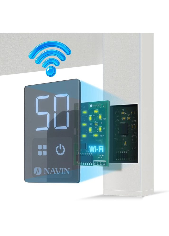 Сушка для рушників Авангард Х Wi-Fi лівосторонній (12-172155-4880) Navin (370033522)