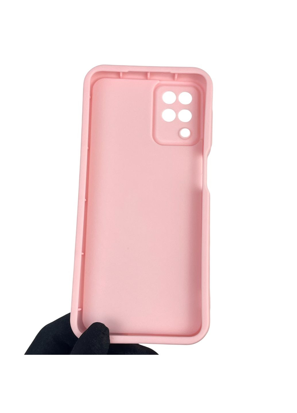 Чохол силіконовий Soft Touch з 3D принтом для Galaxy A12 (SM-A127F) рожевий (Повний захист камери) Samsung (373670665)