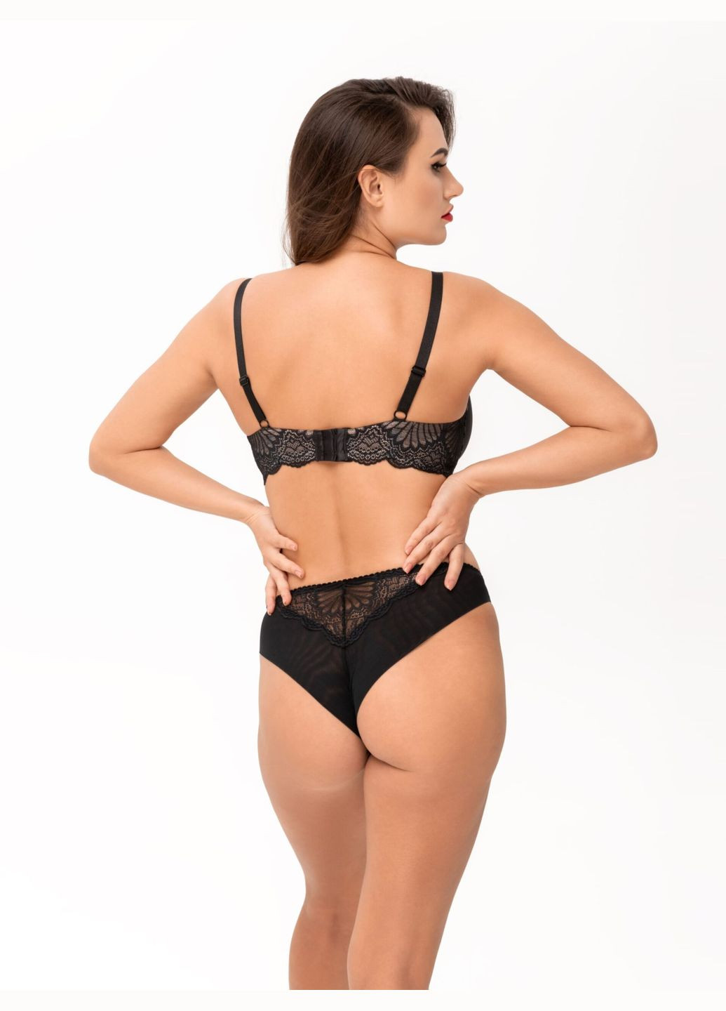 Чёрный бюстгальтер-спейсер Kalyna