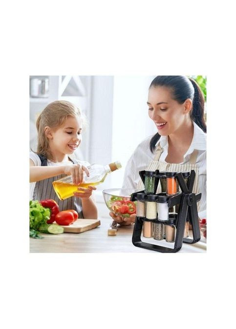 Стеклянный органайзер YZDJQX для специй, набор из 18 банок No Brand (315767823)