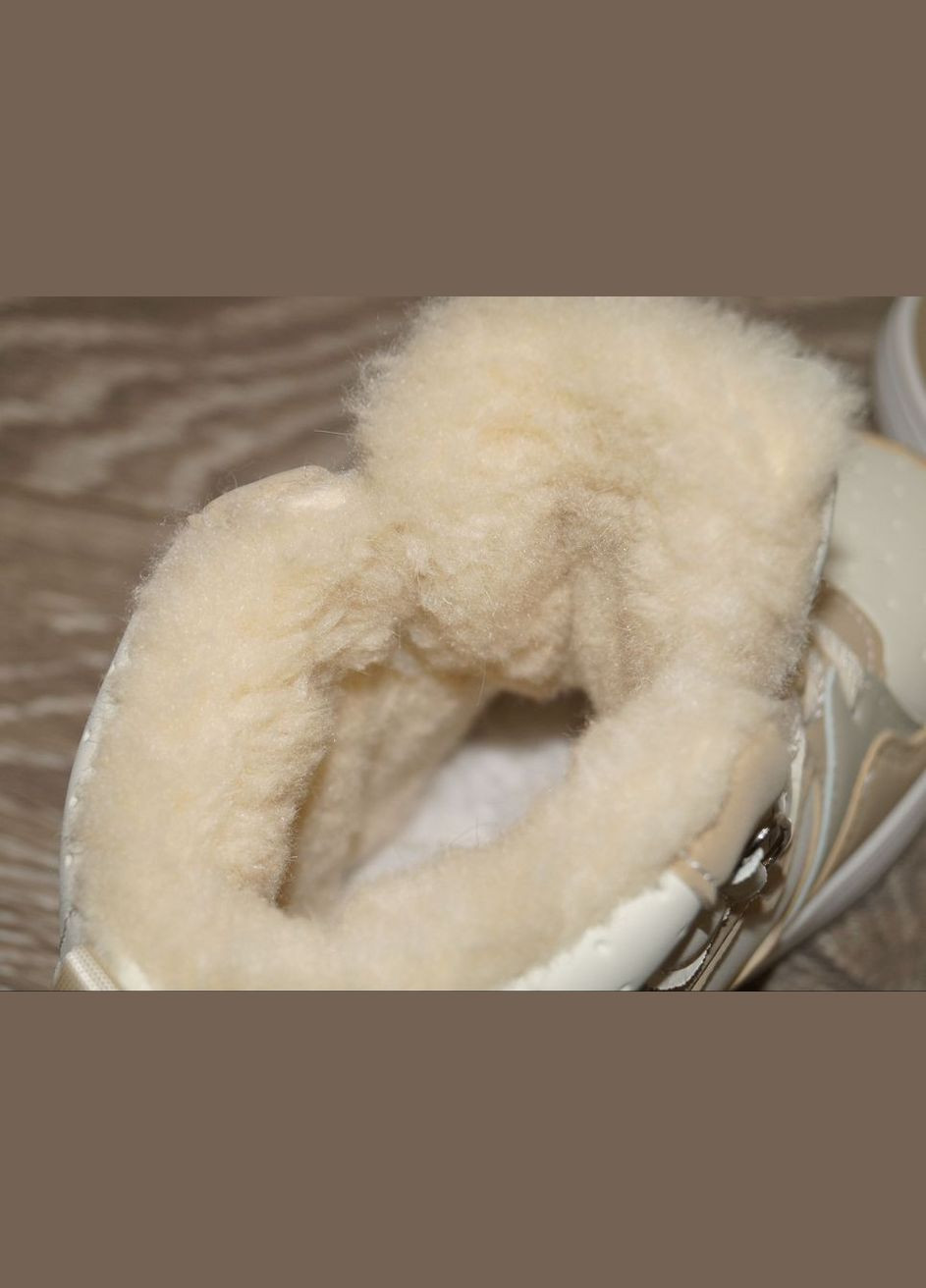 Бежевые повседневные, кэжуал зимние ботинки зимние для девочки бежевые Paliament