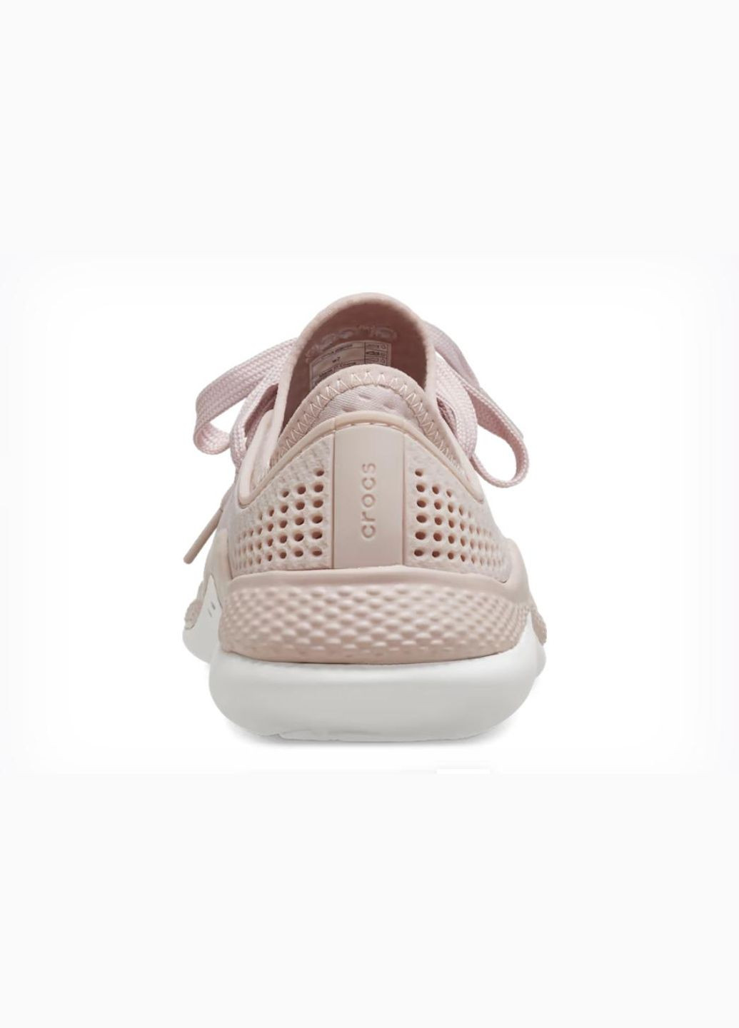 Бежеві всесезонні жіночі кросівки literide 360 pacer pink clay whihe m5w7--24см 206715-w Crocs
