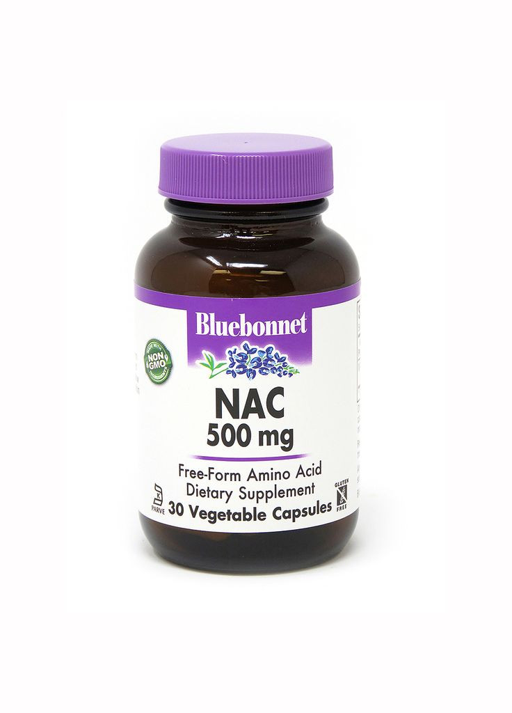 Амінокислота NAC 500 mg, 30 вегакапсул Bluebonnet Nutrition (322238433)