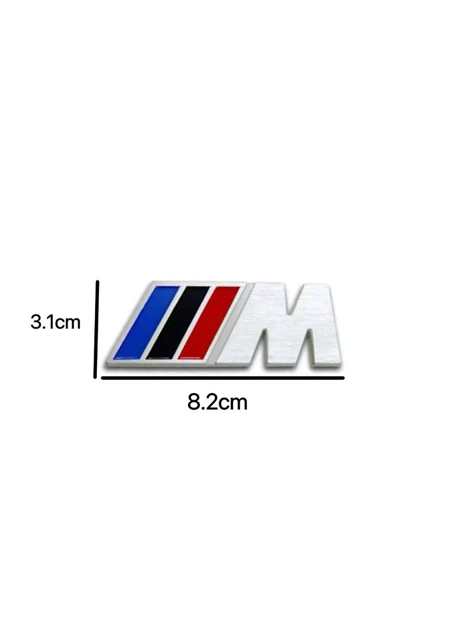 Емблема напис M для 82х31 мм метал (на скотчі) BMW (369610160)