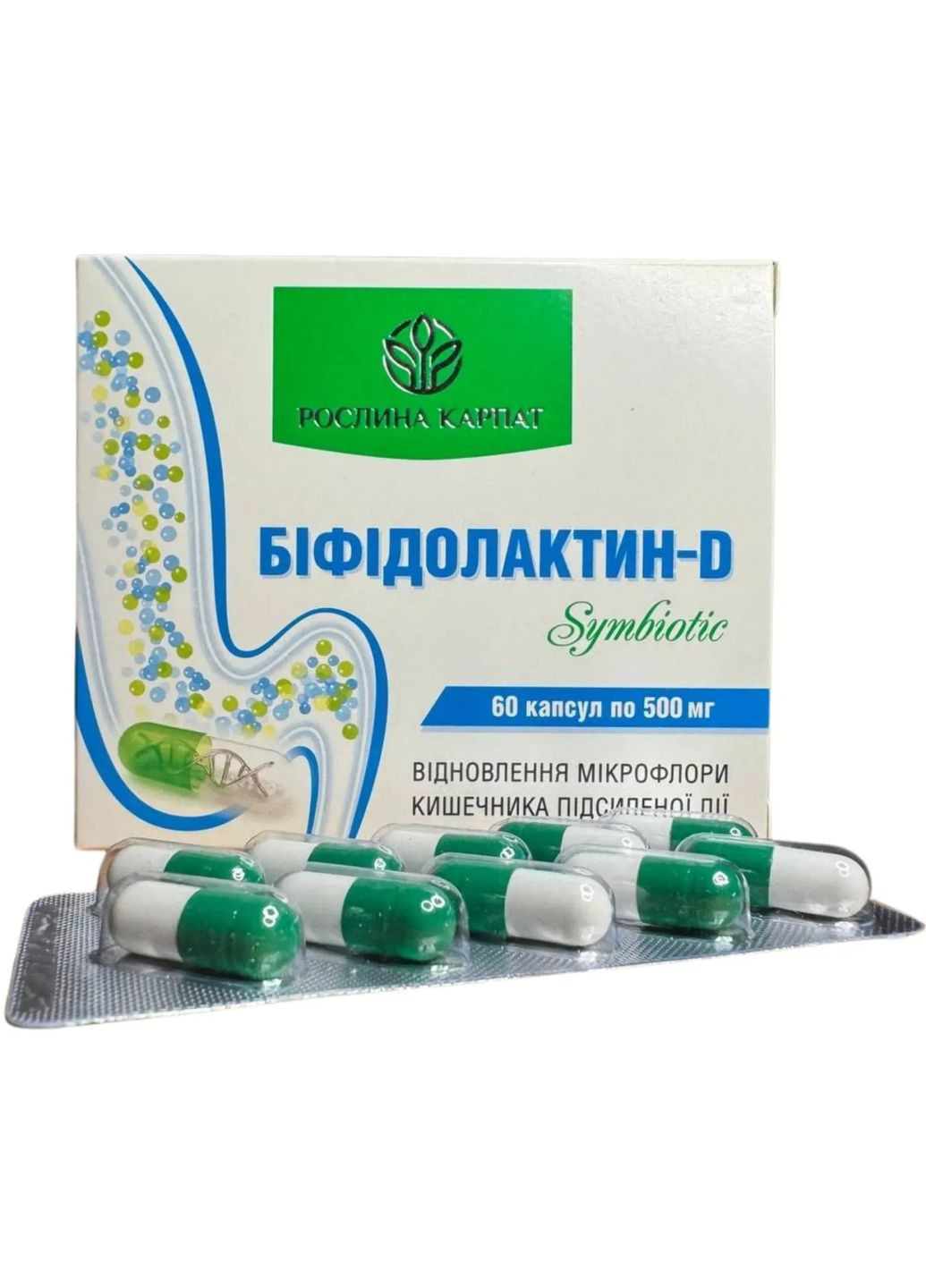Бифидолактин D SYMBIOTIC – баланс микрофлоры и здоровье кишечника Рослина Карпат (334292964)