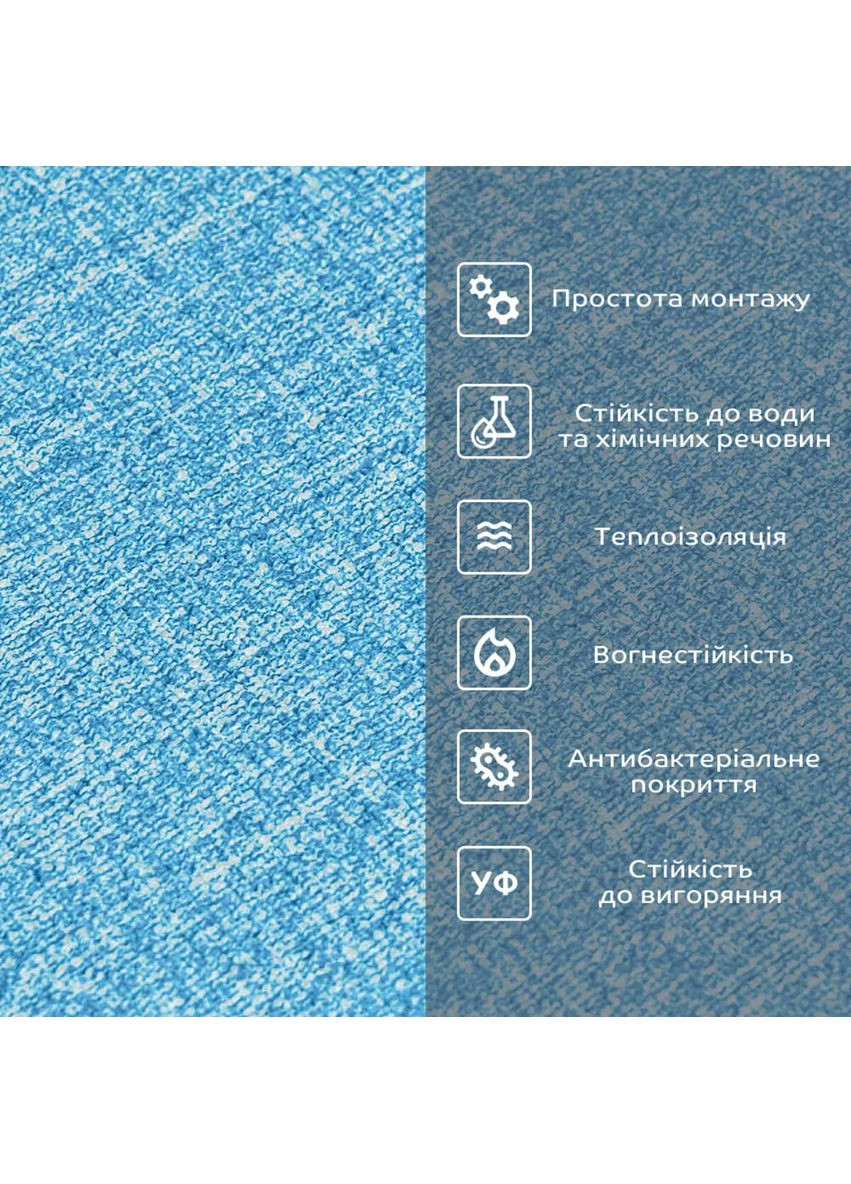 Самоклеючі шпалери 2800х500х1,5мм Блакитний з білим YM-03 BLUE WHITE SW-00001326 Sticker Wall (362114982)