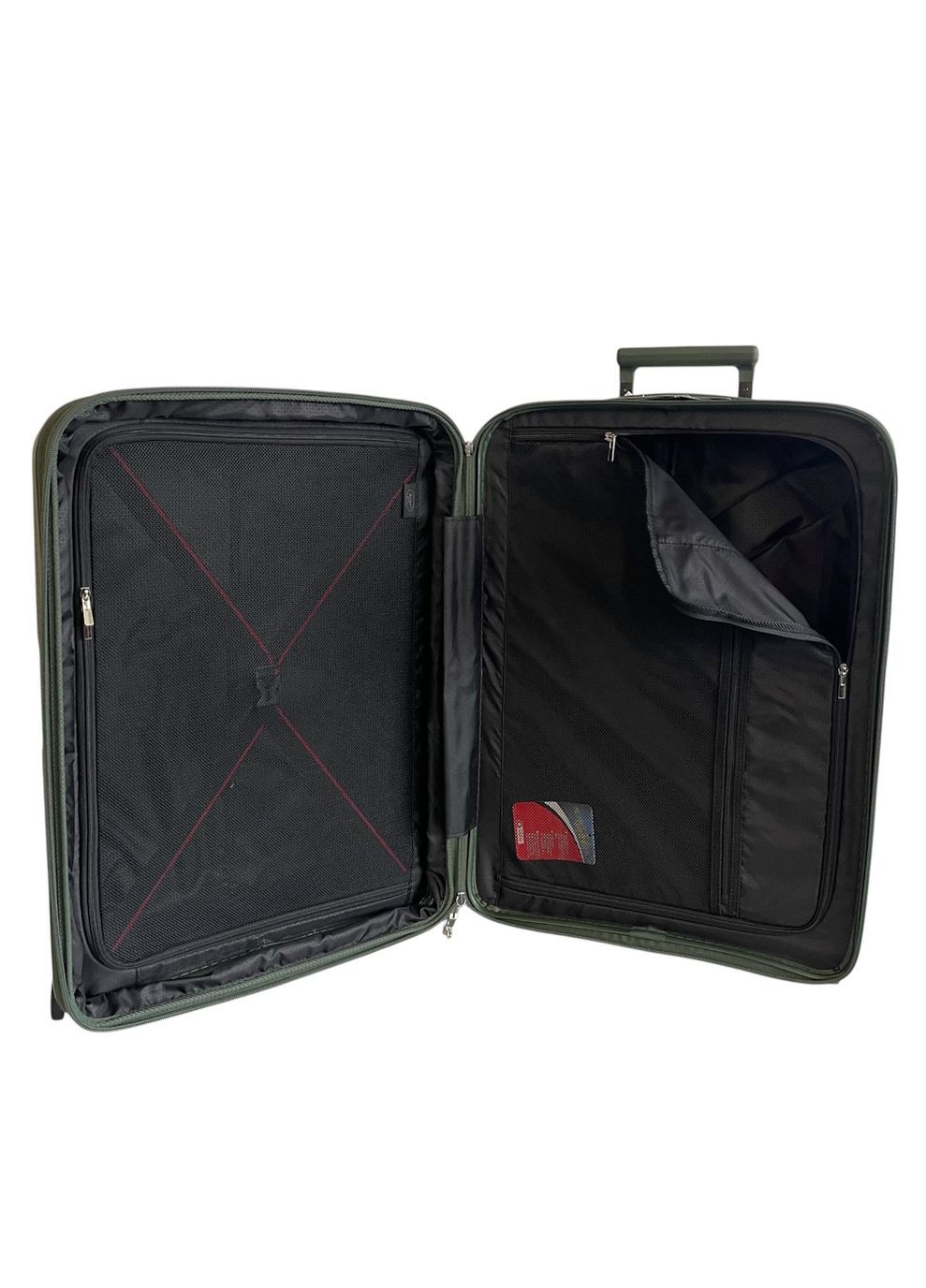 Чемодан большой 251 полипропилен L Темно-зеленый AIRTEX (336885041)