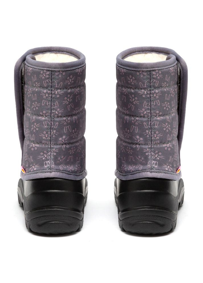 Серые дутики детские frozzy серые rabbits Oldcom на липучке