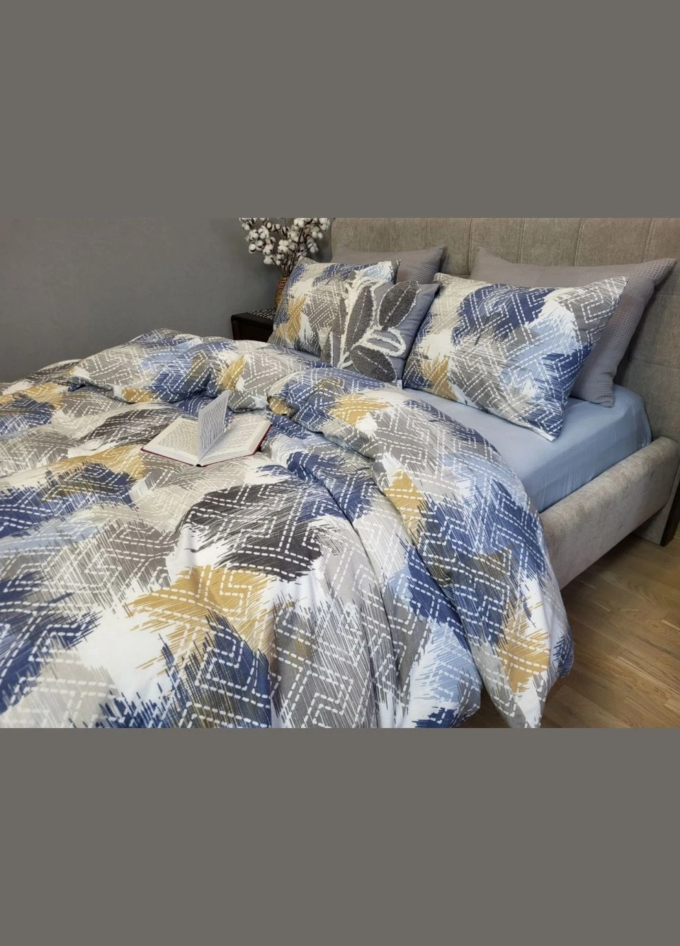 КПБ Комфорт-текстиль Фланель Азарт/блакитний 180x215 см 50x50 см ( КТ_pvu_6316_2_50x50 ) Комфорт-текстиль Фланель Азарт/блакитний (316085866)