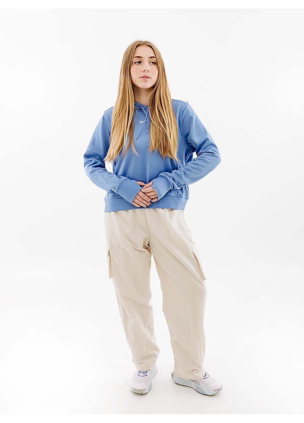 Женская Худия ONE TF PO HOODIEBR Голубой Nike (333958063)