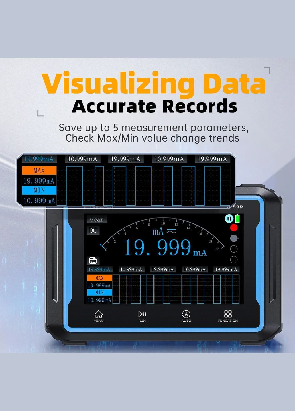 Планшетний цифровий 3 в 1 осцилограф-мультиметр 2C53P з генератором сигналів Fnirsi (319761945)