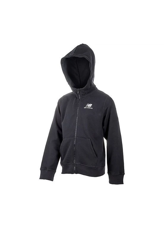 Черная демисезонная куртка essentials stacked logo New Balance