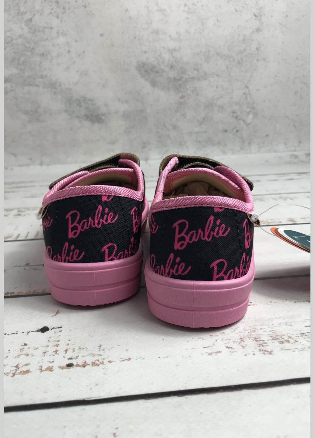 Цветные кеды детские для девочек розово-черный (1082) Weestep