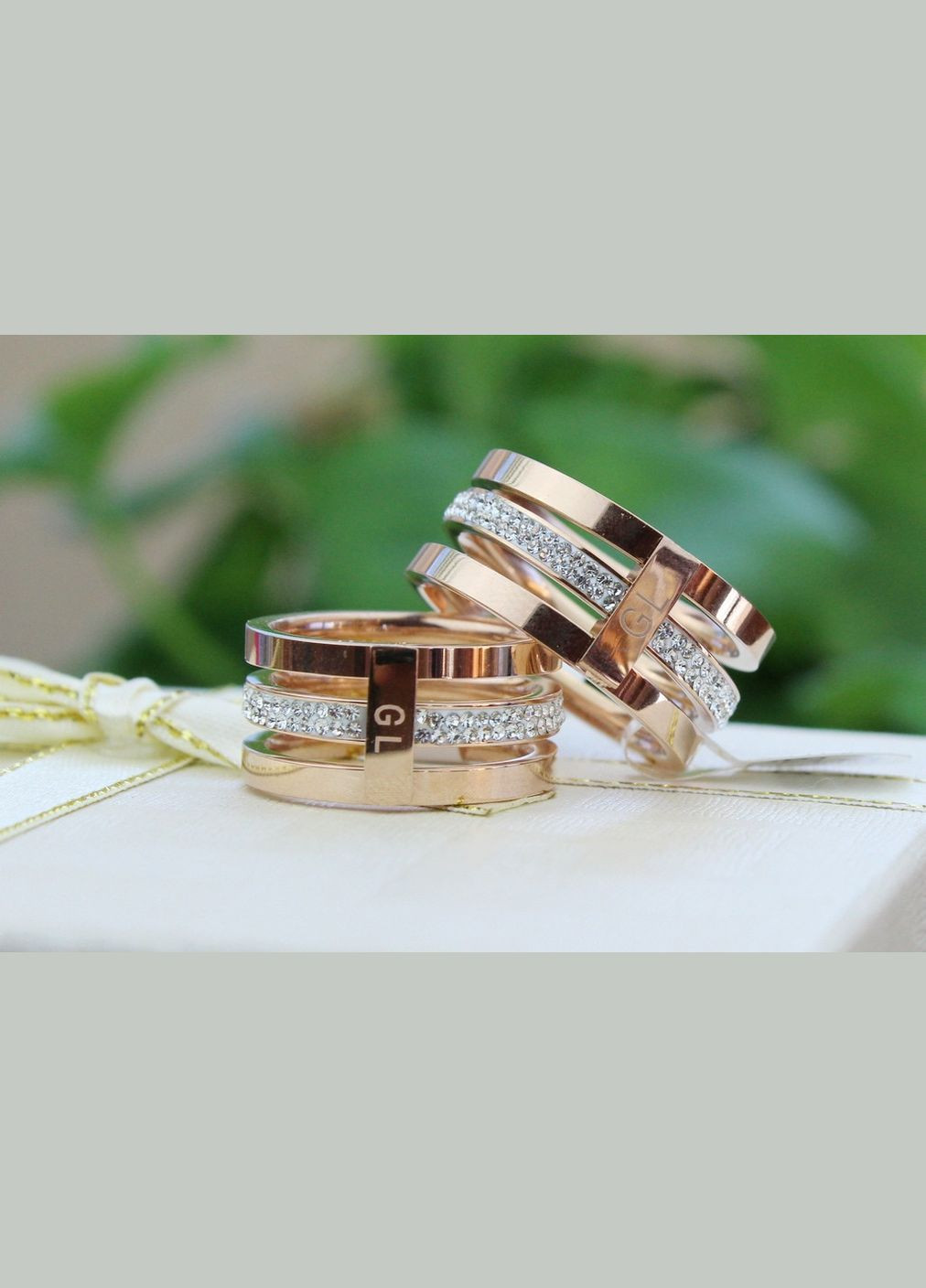 Кільце GL потрійне р 17 золотисте Xuping Jewelry (316606516)