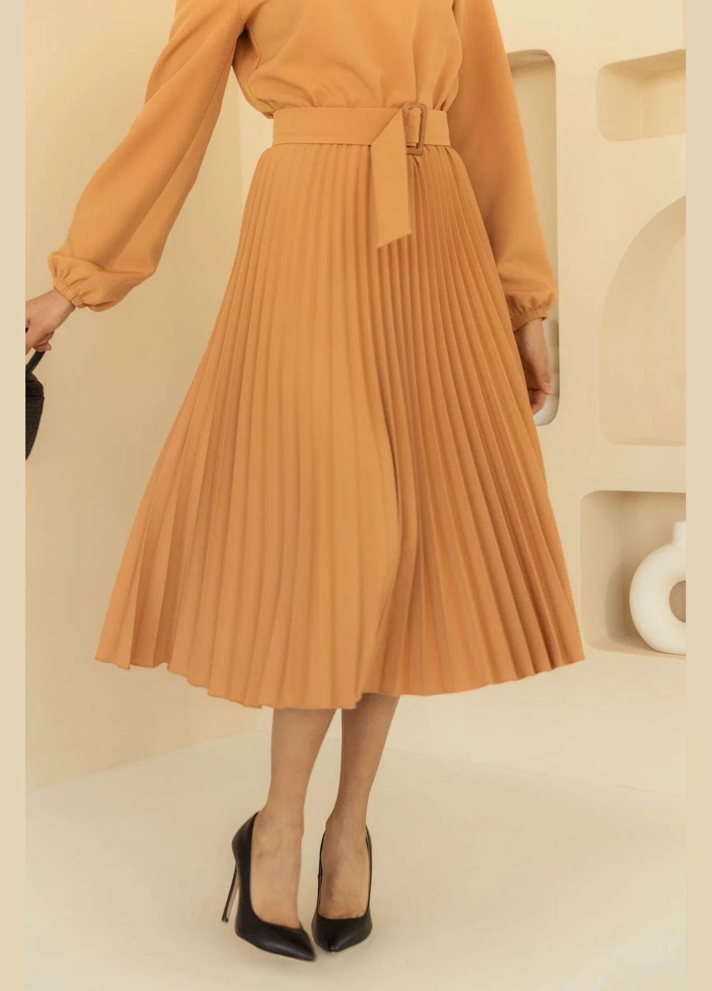 Коричнева ділова, повсякденний, кежуал сукня Seventeen