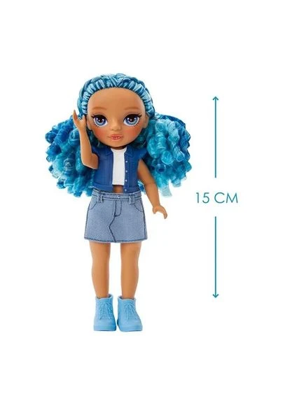 Кукла Rainbow High Littles Сапфира 15 см синяя с аксессуарами No Brand (400576585)