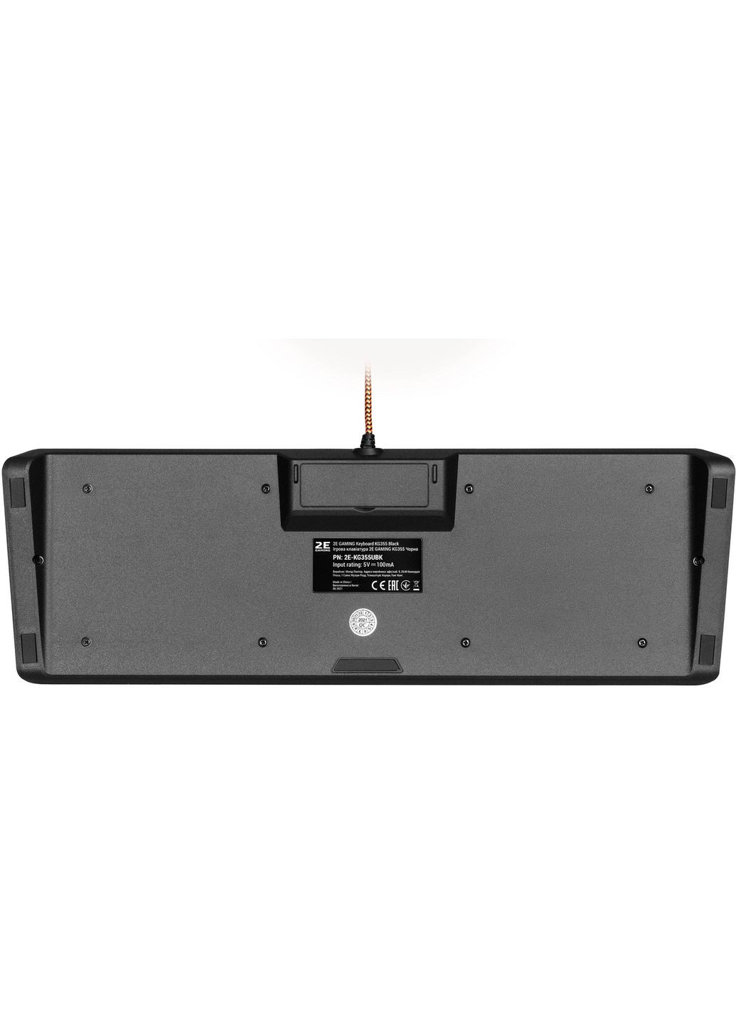 Клавіатура мембранна GAMING KG355 87key, USB-A, EN/UA/RU, LED, (-KG355UBK) 2E (330031095)