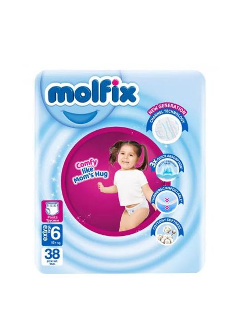 Подгузники (8690536842735) Molfix Трусики 6 Extra Large 15+ кг 38 шт (357436167)