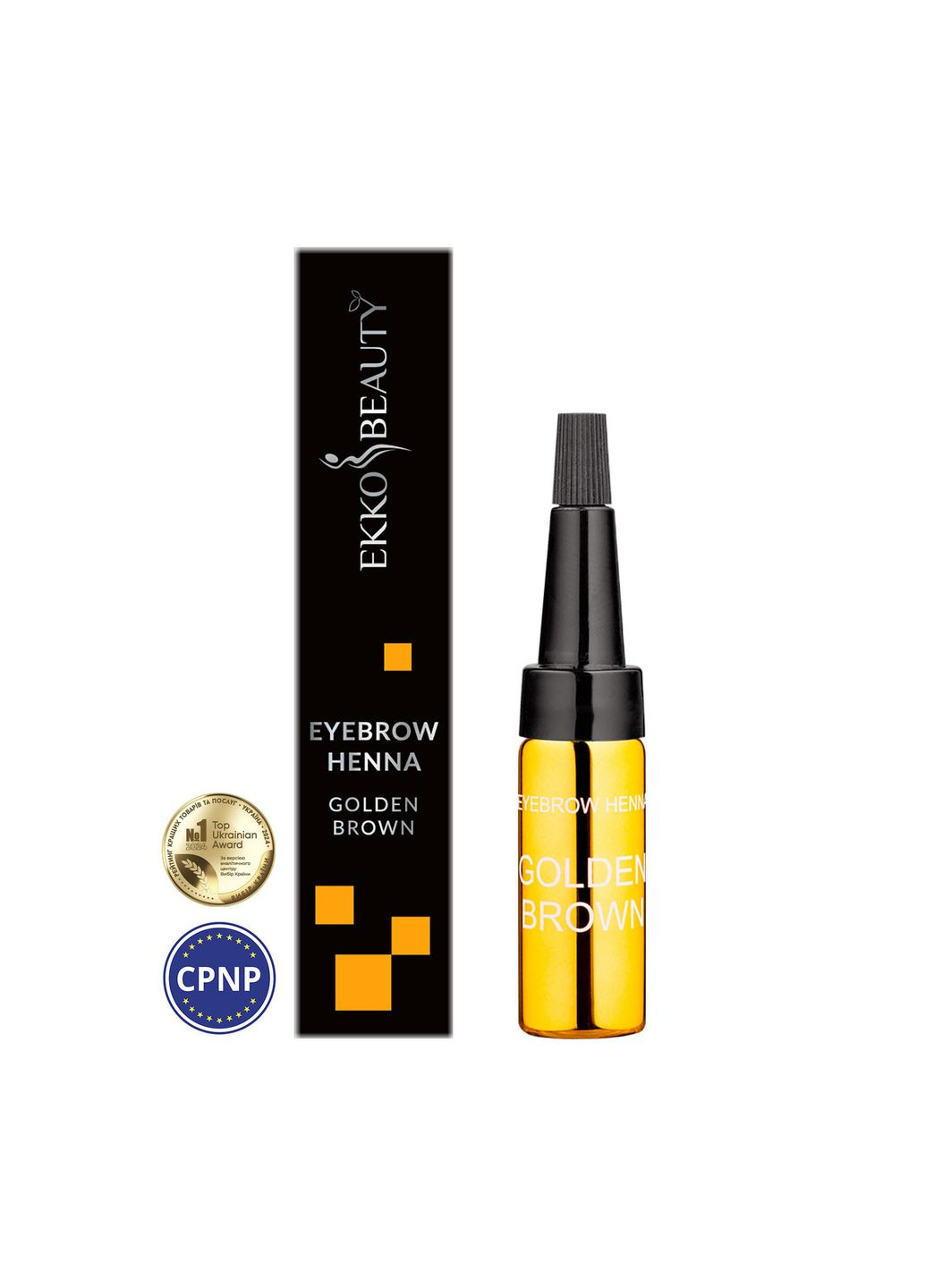 Хна для брів Golden Brown 5 мл EKKO BEAUTY (307159694)