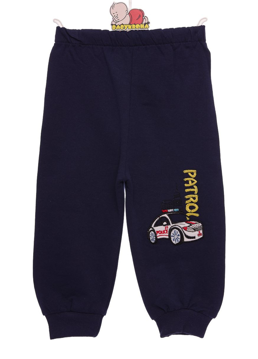 Синій зимній костюм з довгим рукавом для хлопчика на флісі patrol синій 86 см (27406) BABYKROHA