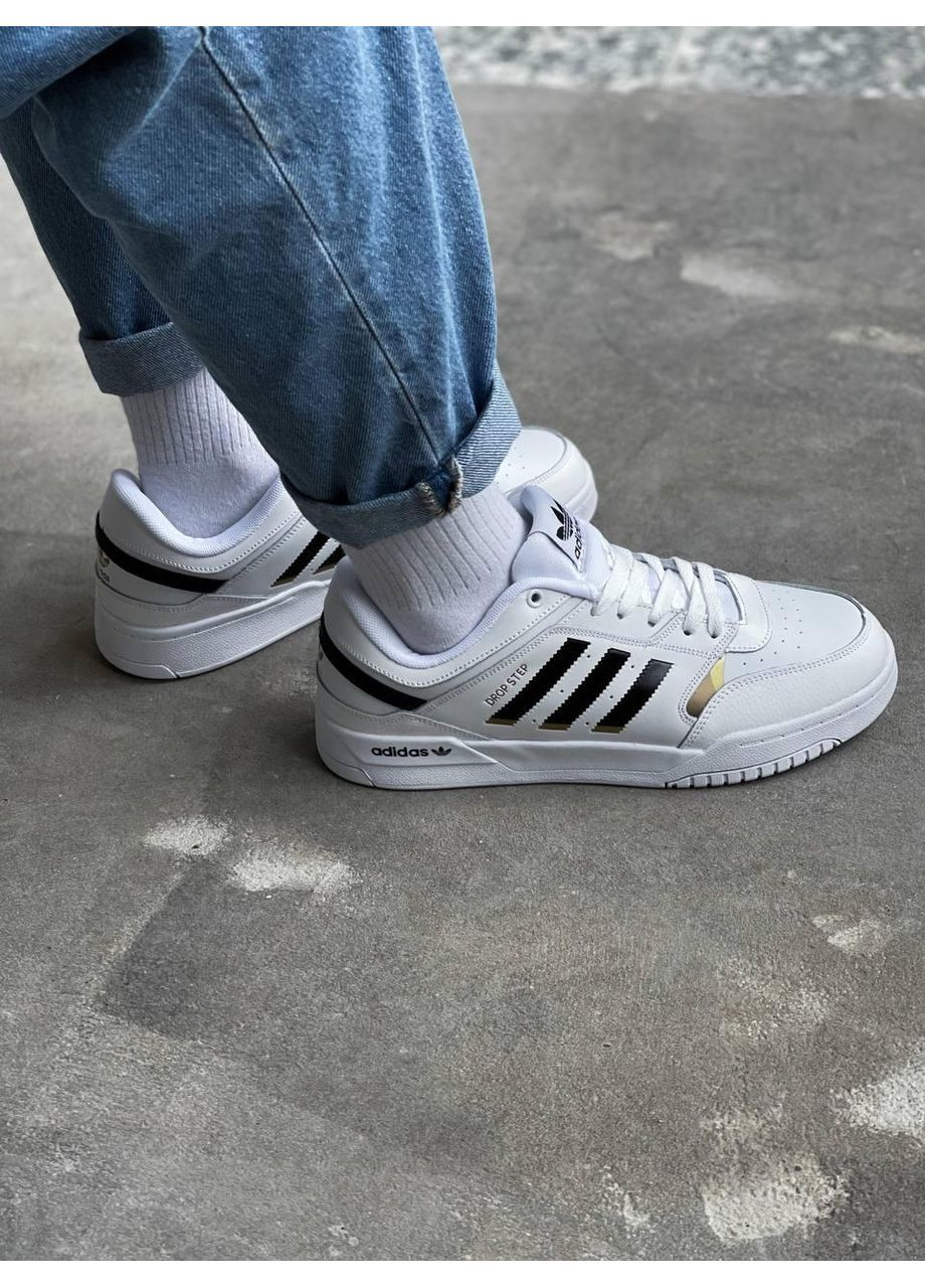 КРОСІВКИ ЖІНОЧІ ADIDAS DROP STEP WHITE LOW АДІДАС ДРОП СТЕП No Brand білі демісезони (369392204)