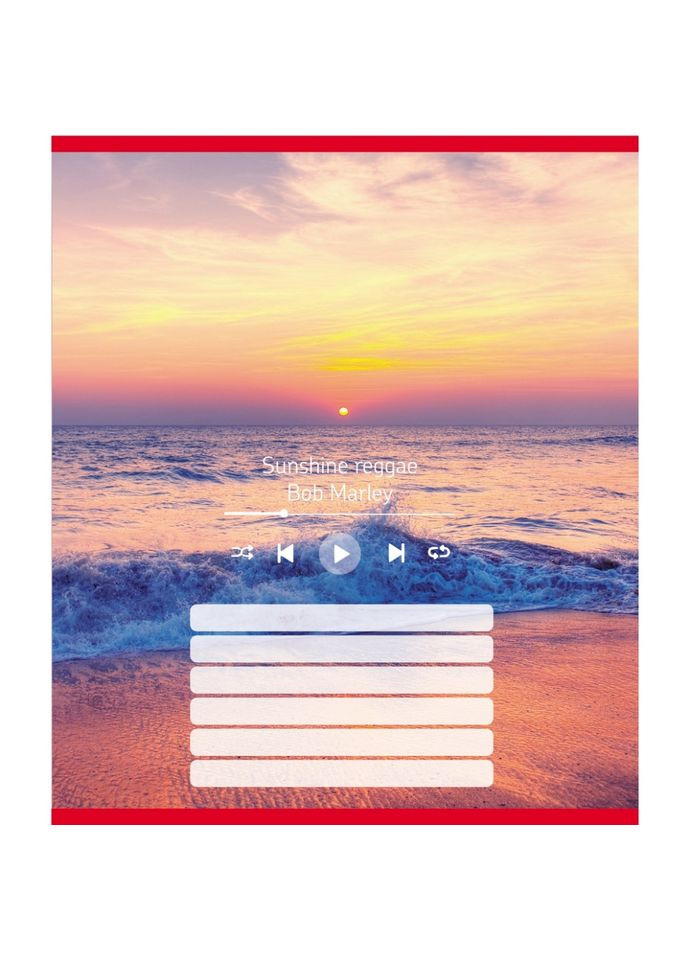 Тетрадь ученическая "Мелодия природы" 024-550252K-2 в линию, 18 листов Leader (363174690)