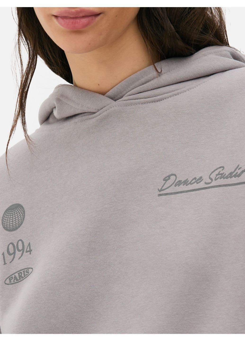 Худи флис,серый с принтом, Primark (364533310)