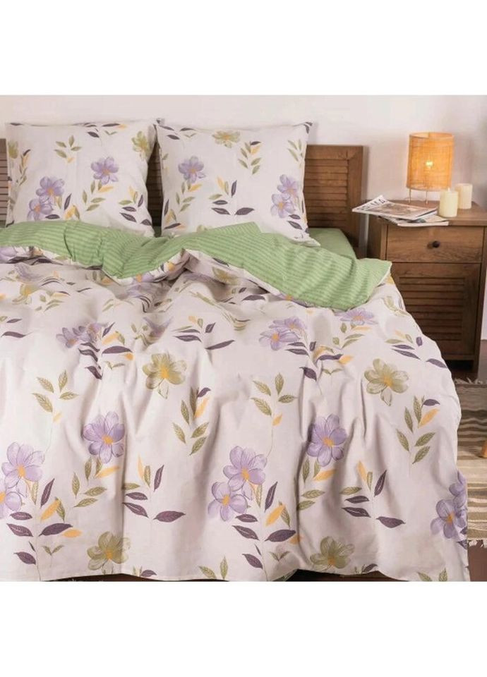 Постельное белье евро Ранфорс 23225-E 220х200 см Viluta (327792091)