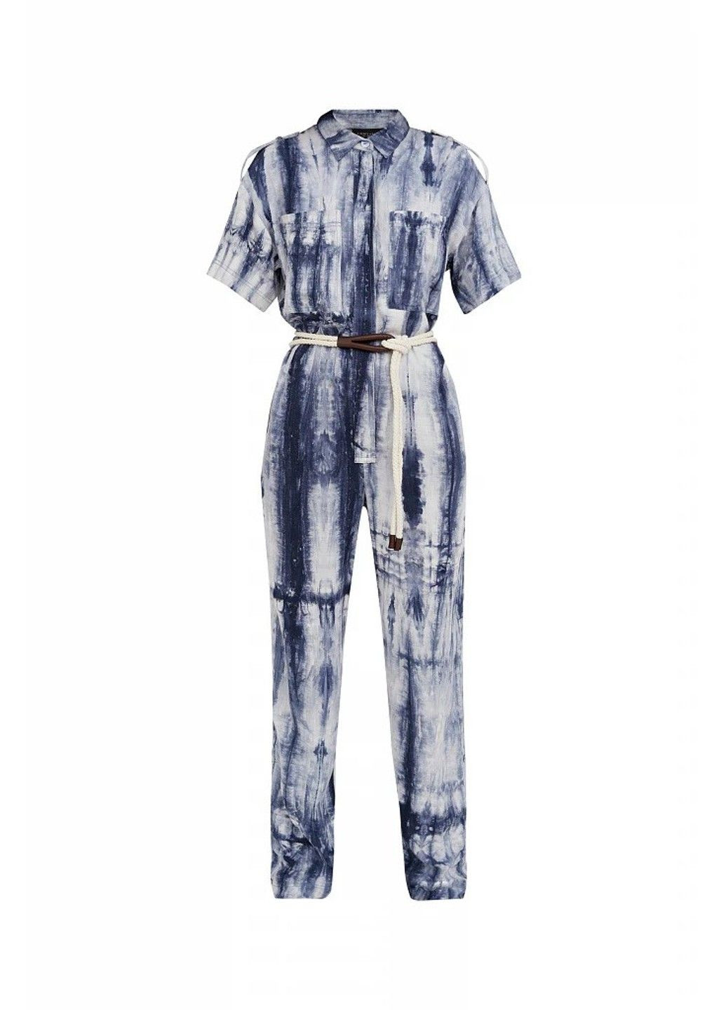 Комбінезон S21-11022-101 Finn Flare комбінезон-брюки малюнок синій повсякденний