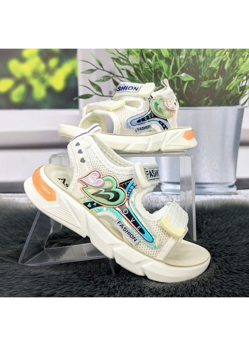 Белые босоножки сандалии детские для девочки Ashiguli