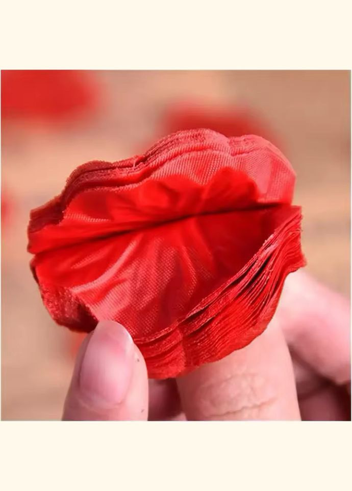 Набор из 2000 шт: темно-красные шелковые лепестки роз No Brand (337514461)